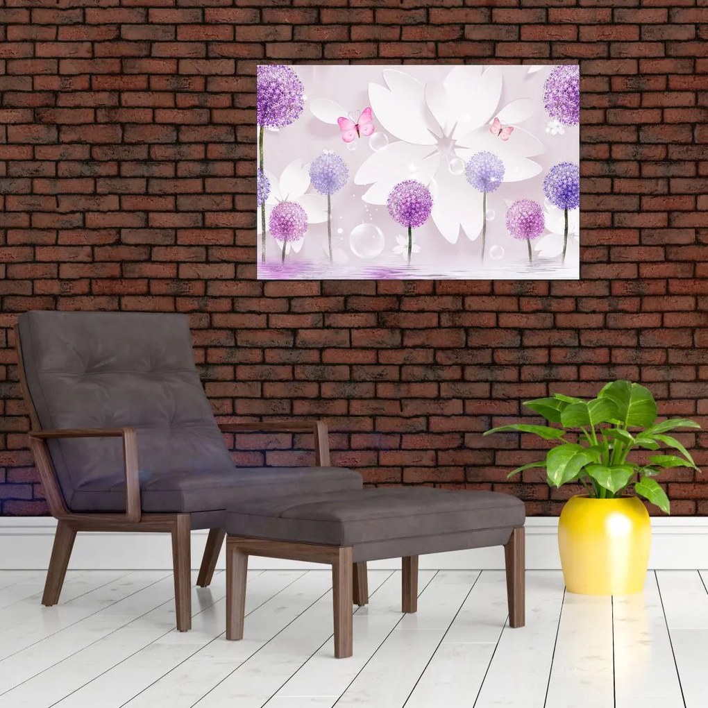 Tablou - Pe râul florilor (90x60 cm)