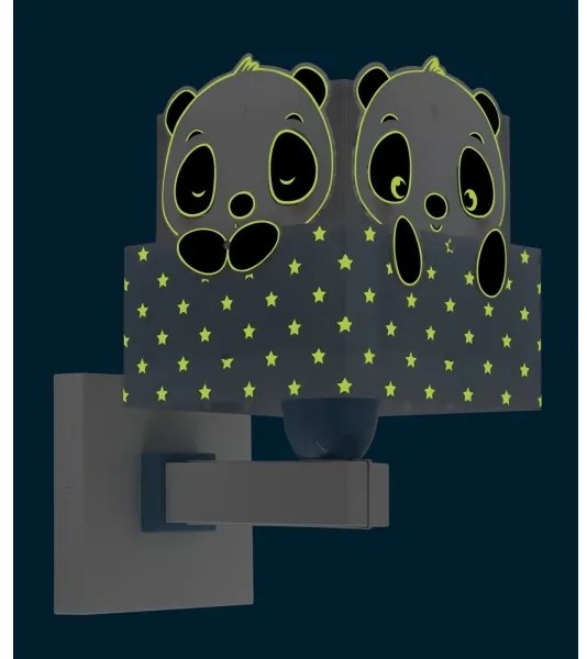 Aplică pentru copii PANDA 1xE27/60W/230V albastră Dalber 63169T