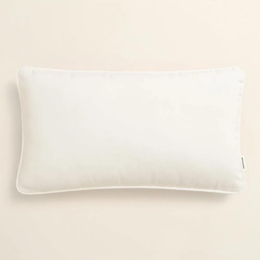 Față de pernă elegantă în alb 30 x 50 cm