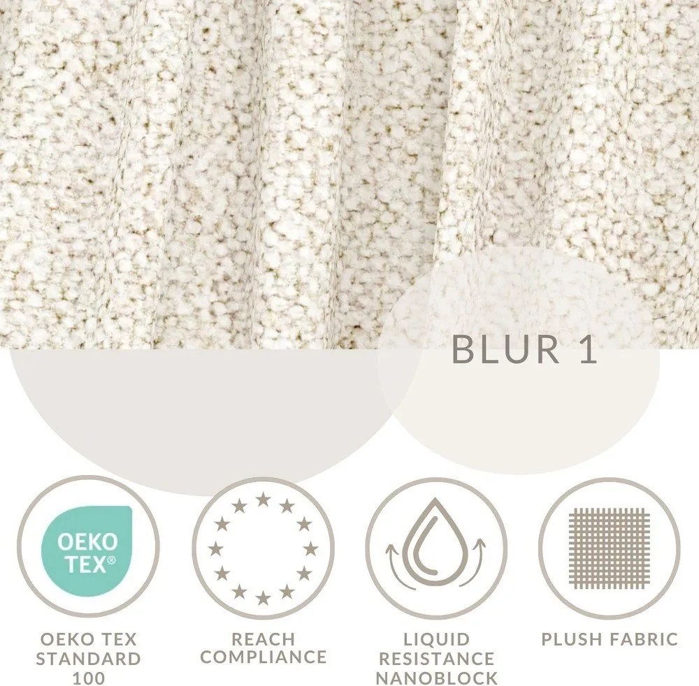 Pat matrimonial crem tapițat cu spațiu de depozitare cu somieră 180x200 cm Maumere – Maison de Rêve