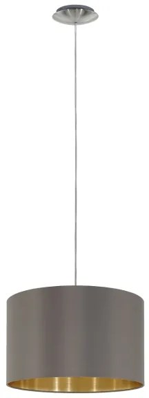 Lustră pe cablu Eglo 55269 MASERLO 1xE27/60W/230V maro