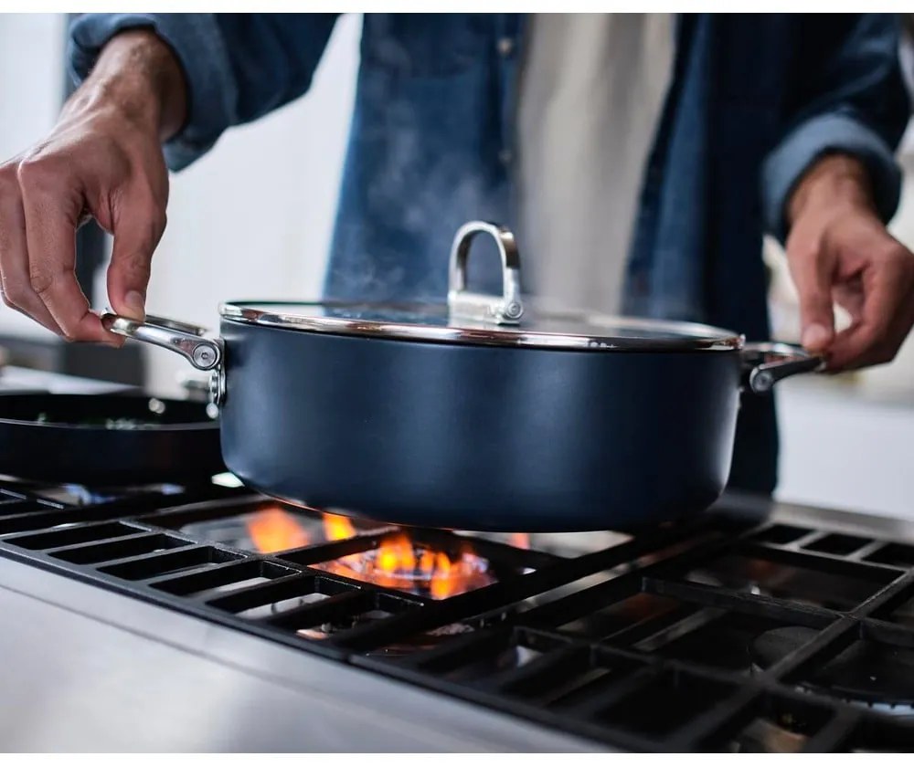 Cratiță cu capac/cu suprafață ceramică adecvată pentru plita cu inducție Space – Joseph Joseph