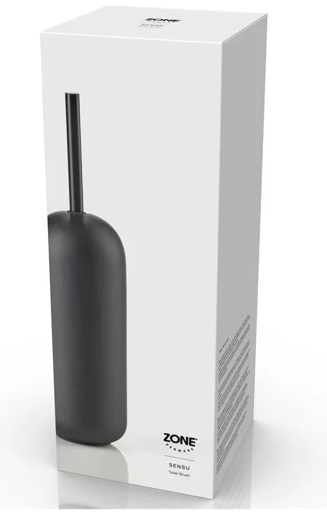 Perie de WC neagră din beton Sensu – Zone
