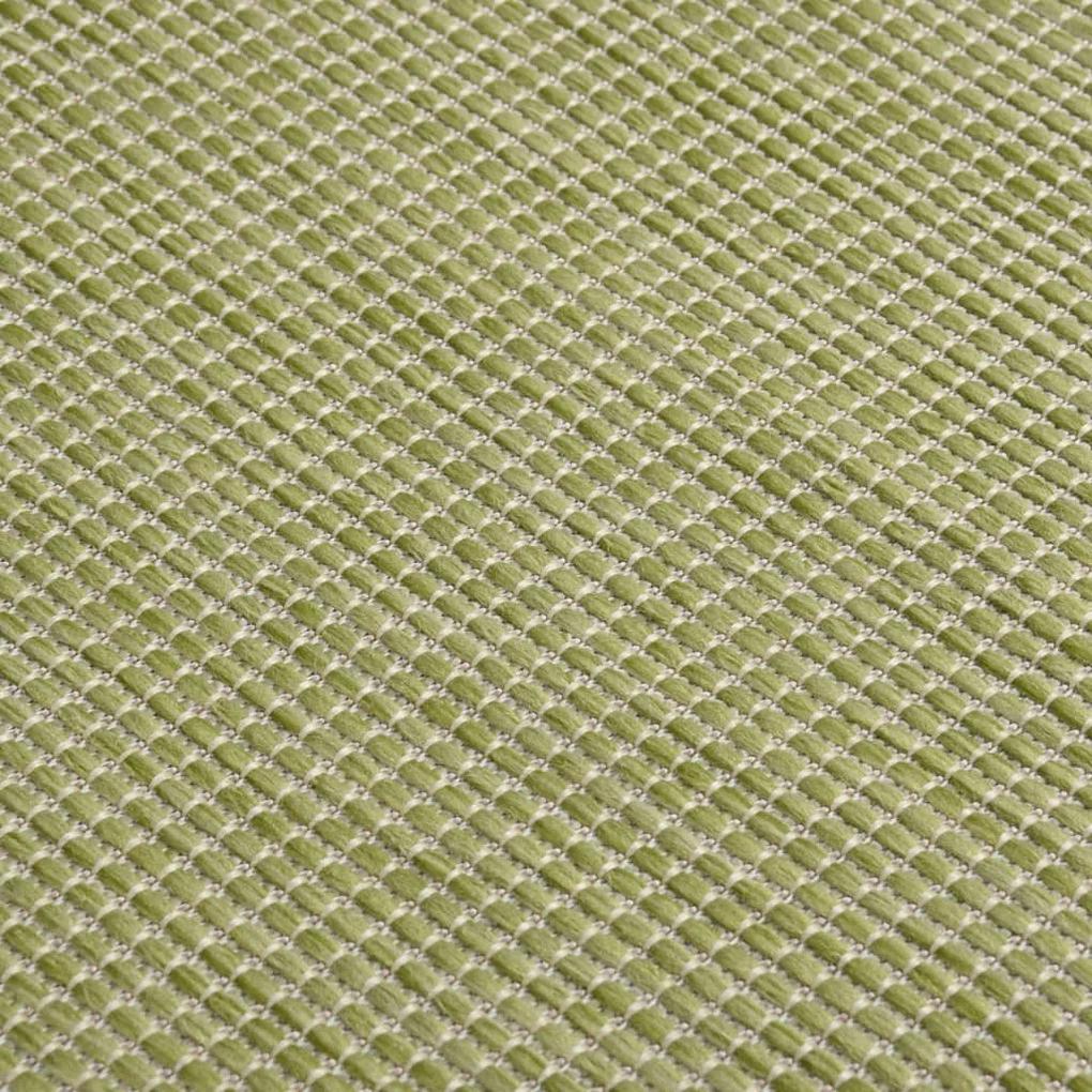 Covor de exterior, verde, 140x200 cm, tesatura plata Verde, 140 x 200 cm