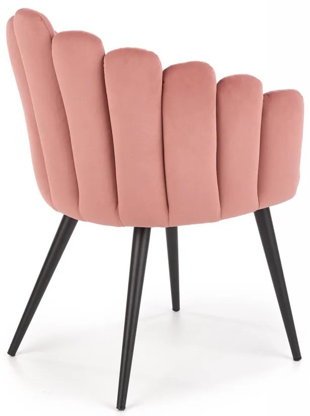 Scaun K410 velvet roz