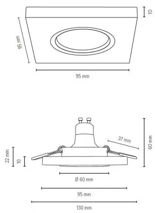 Lampă încastrată LED Spot-Light 2515174 VITAR 1xGU10/5W/230V