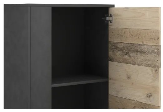 Mobilier pentru living BRICK maro/negru