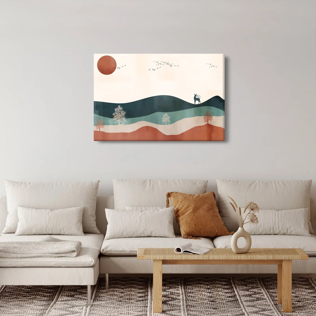 Tablou - Peisaj ilustrat (90x60 cm)