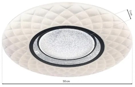 Plafonieră LED dimabilă TOKYO LED/48W/230V + telecomandă