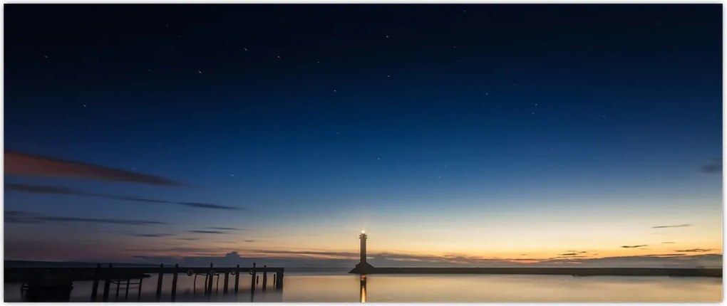 Tablou - Far în zare (120x50 cm)