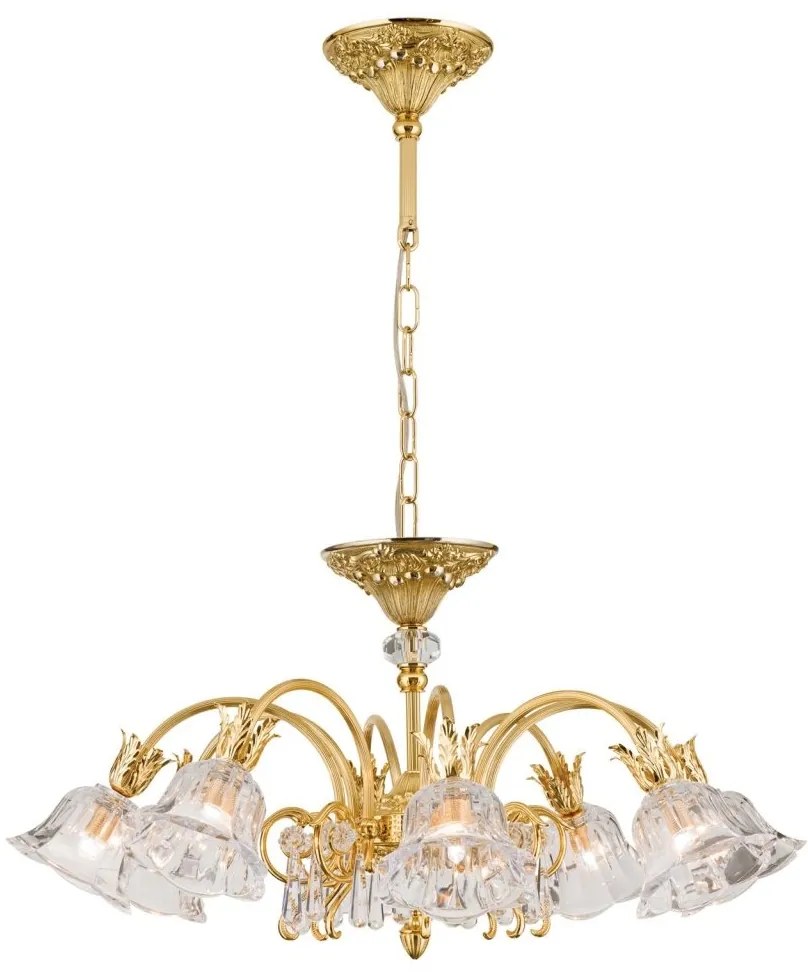 Candelabru cristal design lux LA BOHEME D-72cm 8L gold plated