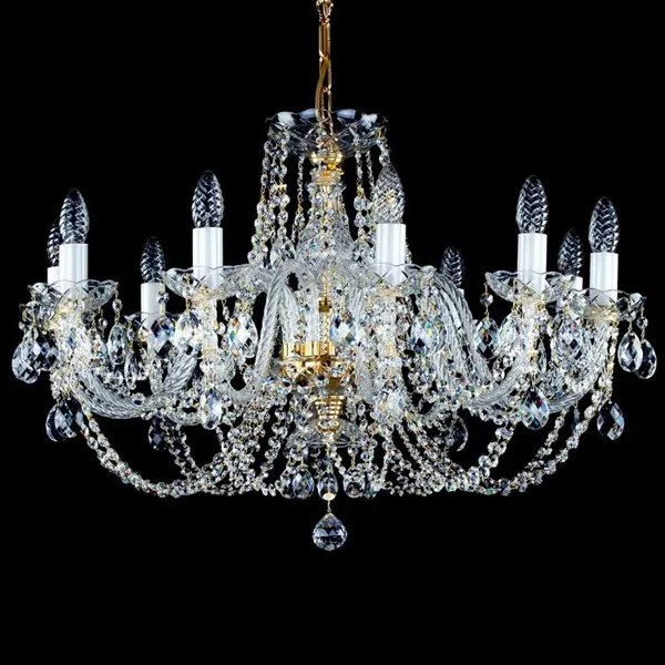 Candelabru cristal Bohemia 10 brate, diam.75cm ANDULA X. S-A 280 CE