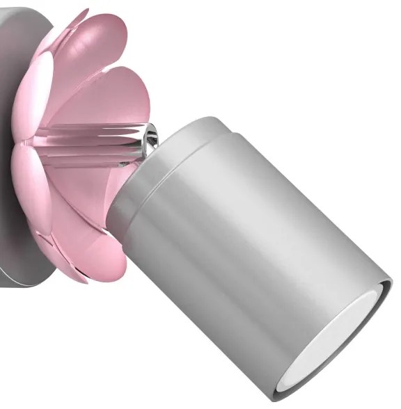 Spot de perete FLOWER 1xGU10/8W/230V crom mat