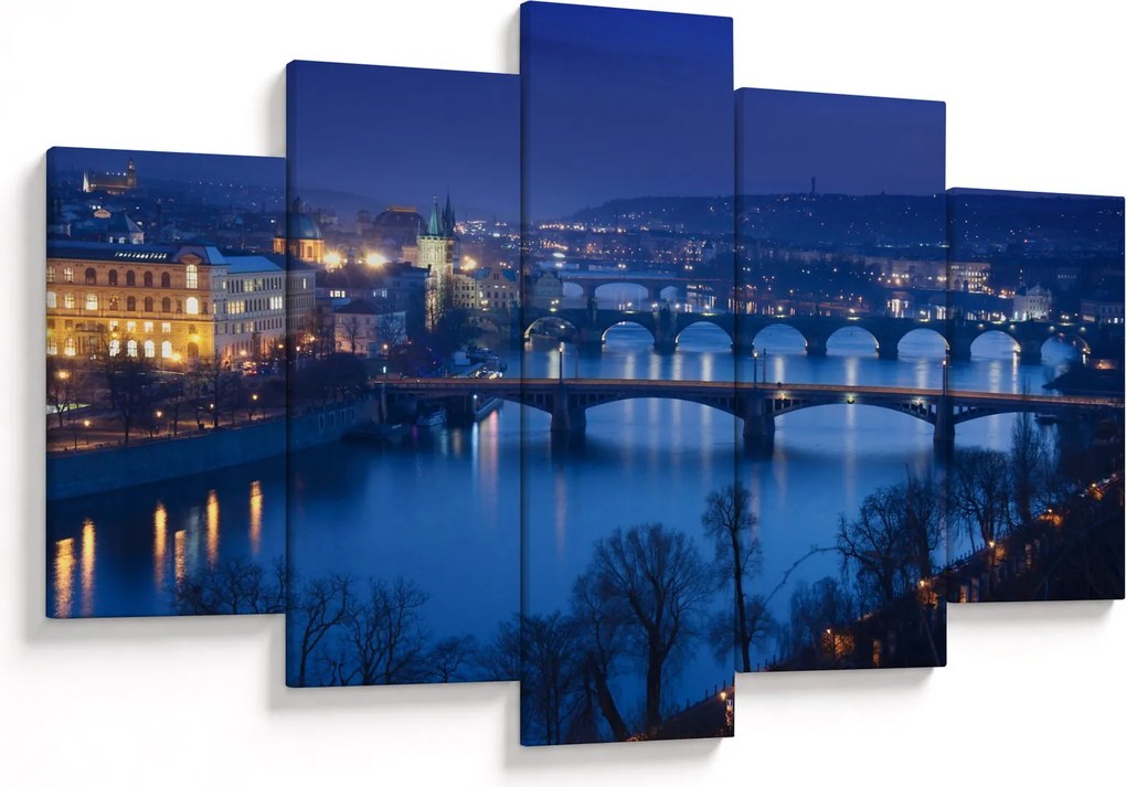 Tablou cu podurile din Praga (150x105 cm)