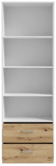 Bibliotecă URO stejar artisan/alb