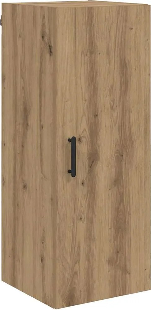 vidaXL Dulap montat pe perete Stejar Artizanal 34,5 x 34 x 90 cm