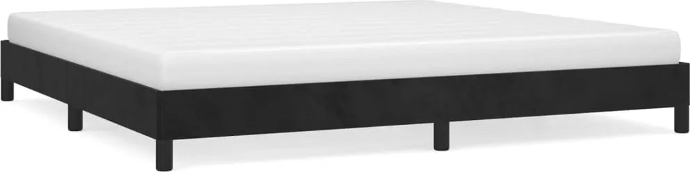 vidaXL Cadru de pat fără saltea, negru, 200x200 cm, catifea