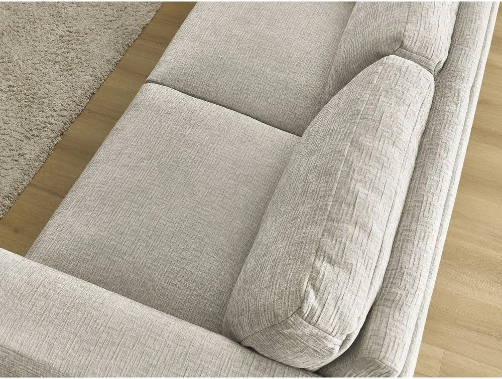 Canapea bej pentru dormitul zilnic/extensibilă cu tapițerie din chenille 240 cm Hugo – Bobochic Paris