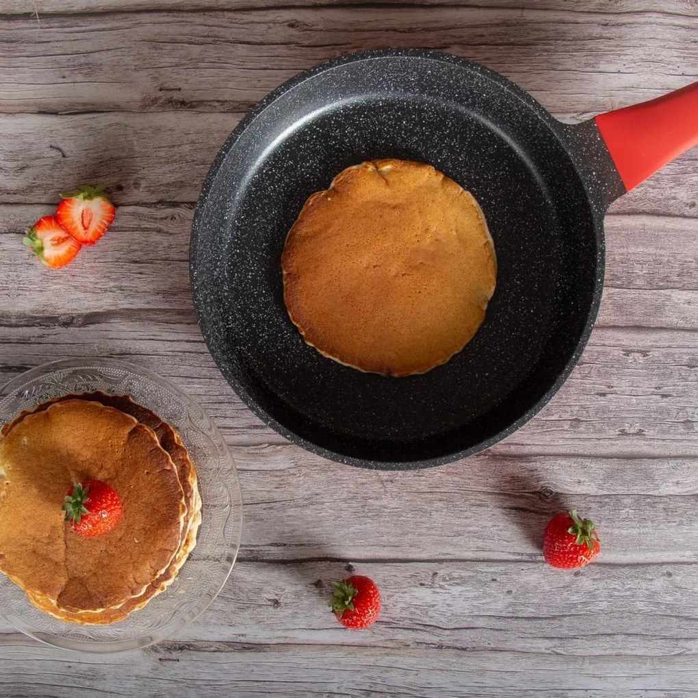 Set oale si tigai marmorate 14 piese Royaly Line RL OS1014 Portocaliu