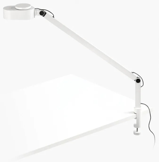 Veioza LED dimabila / Lampa de birou cu clips design ultra-modern INVITING alba