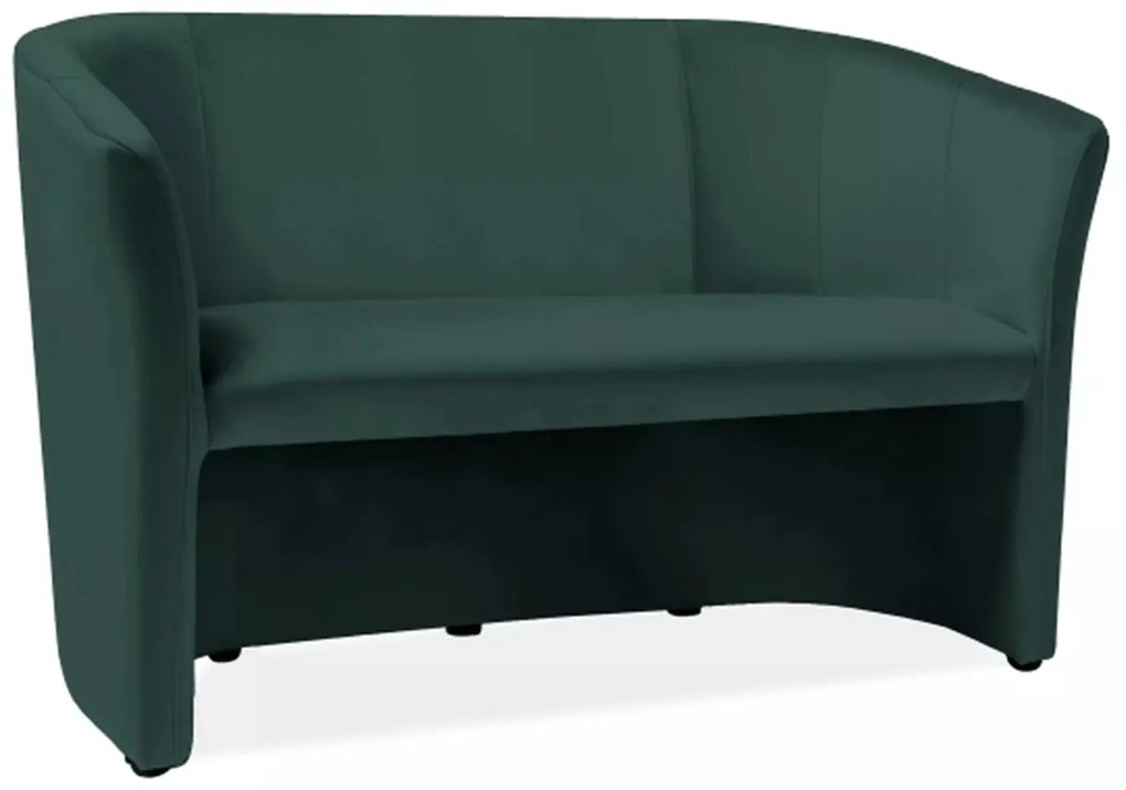 Canapea TM-2 velvet verde/wenge Blu78