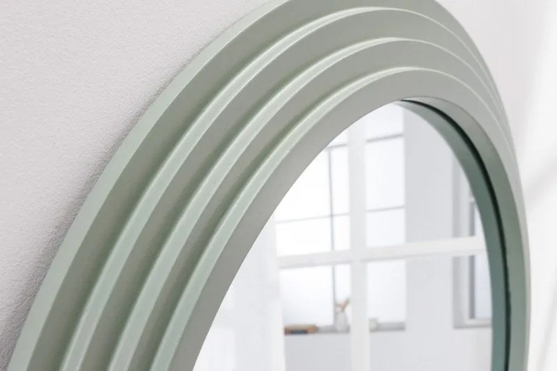 Oglinda de perete design modern Wave 160cm, verde salvie