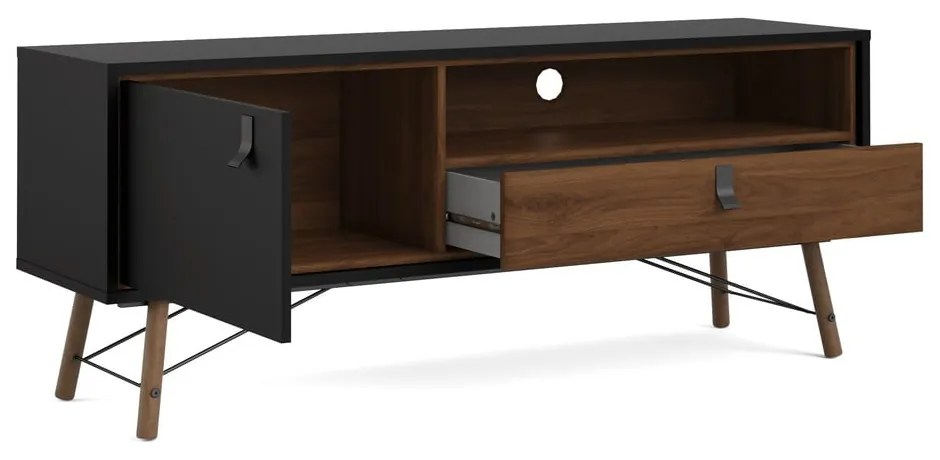 Comodă TV Tvilum Ry, negru-maro