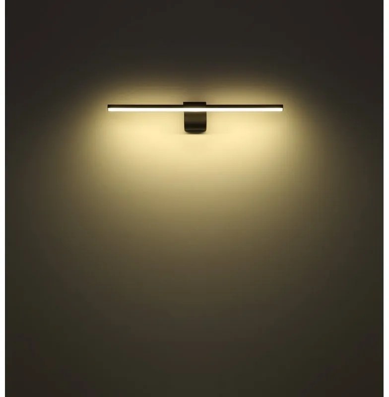 Aplica LED pentru baie design modern IP44 Pepe negru 60,8cm