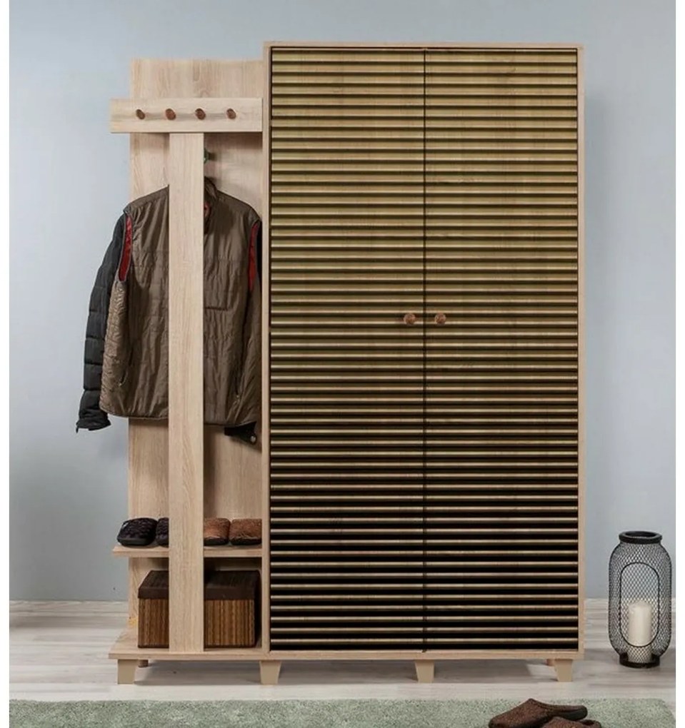 Cuier cu dulap Garmanto Sonoma Oak Double