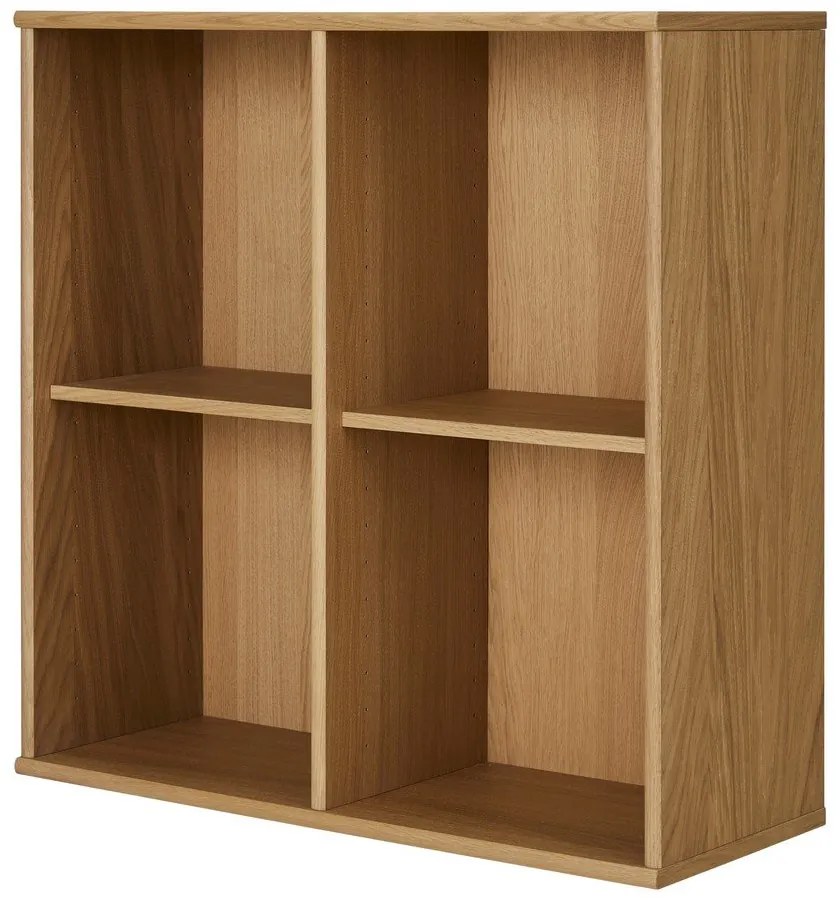 Bibliotecă în culoare naturală cu aspect de lemn de stejar suspendată 70x70 cm Mistral – Hammel Furniture