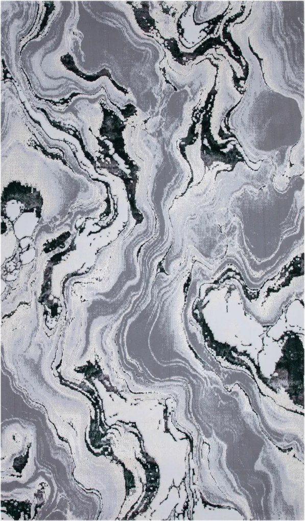 Covor Modern Living, Dormitor Dreptunghiular Royal River 7367A Verde Smarald (Alege dimensiunea: 200 x 300)