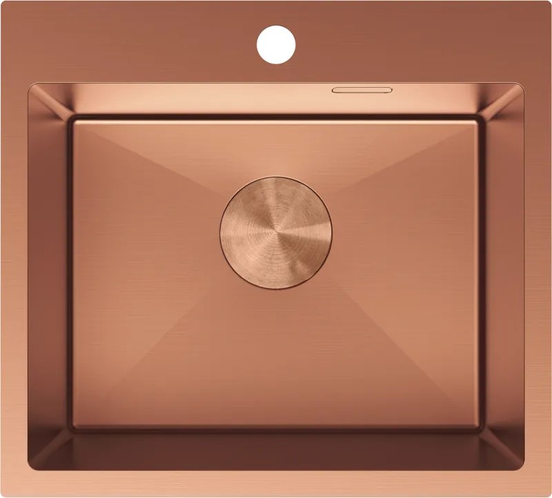Mexen Solix chiuvetă din oțel inoxidabil cu 1 cuvă 500 x 450 mm, cupru - 6402501000-65