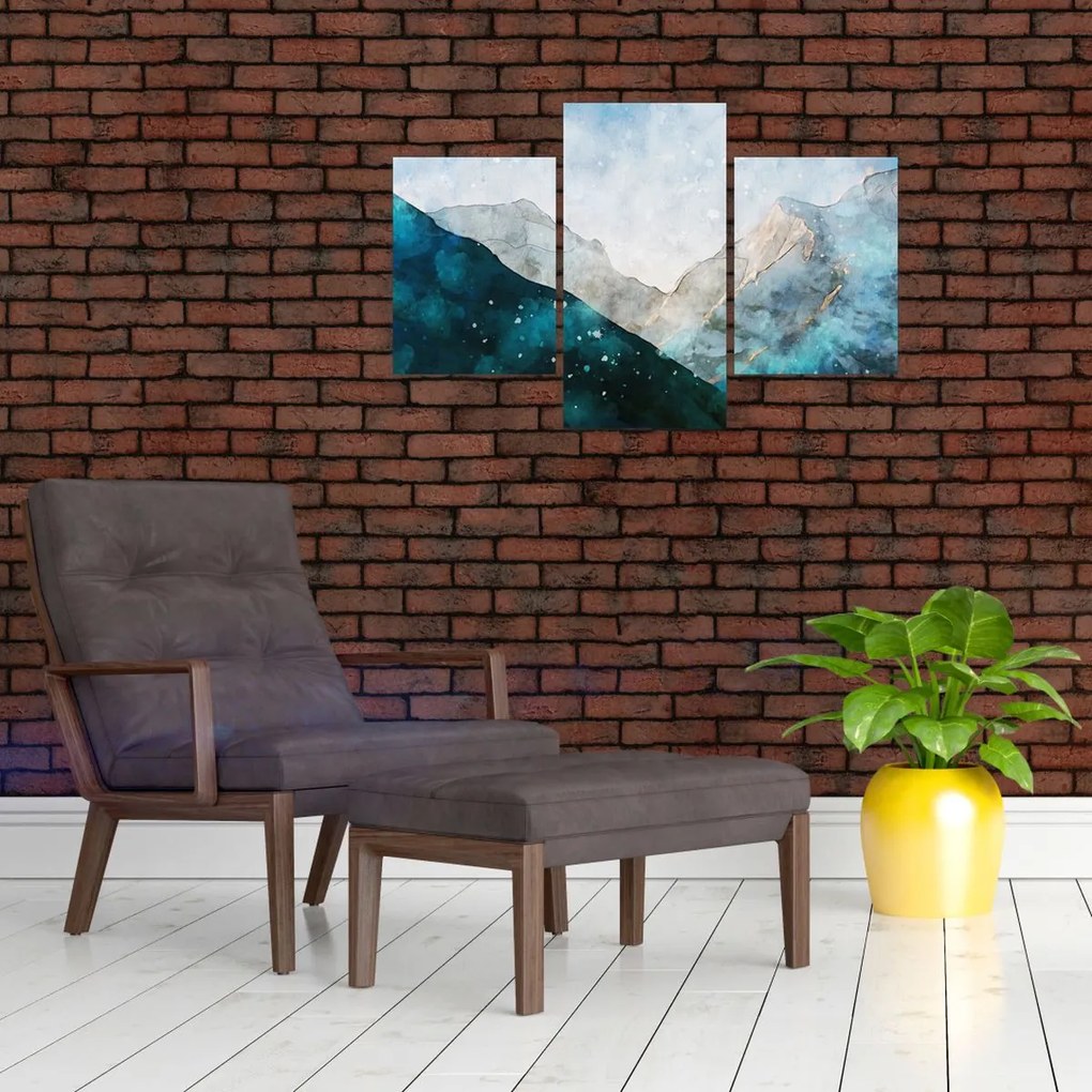 Tablou - Munte desenat (90x60 cm)