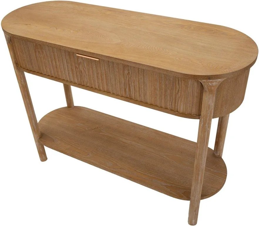 Masă consolă în culoare naturală din lemn de brad 40x110 cm Gothenburg – Mauro Ferretti