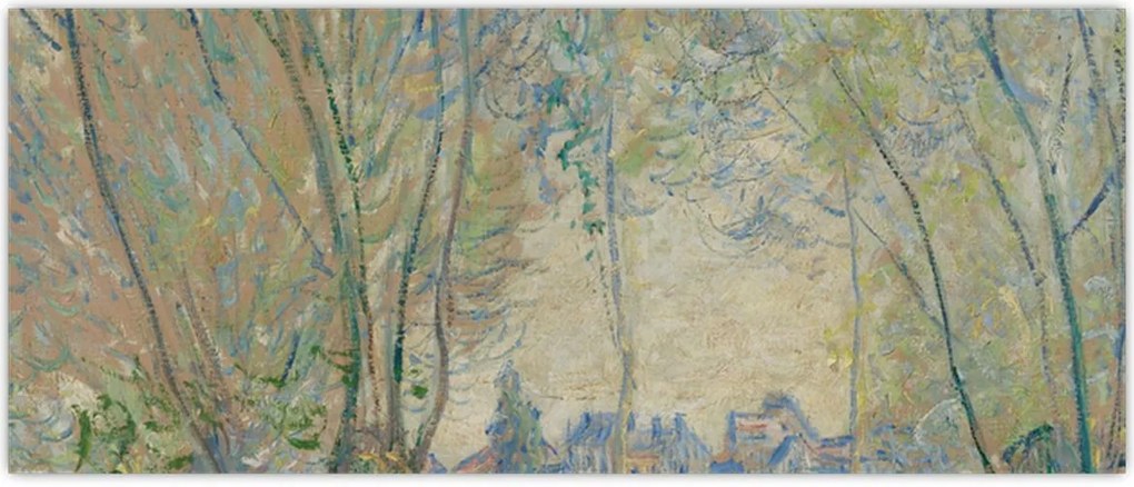 Tablou - Claude Monet, Woman Seated under the Willows, reproducere (120x50 cm)