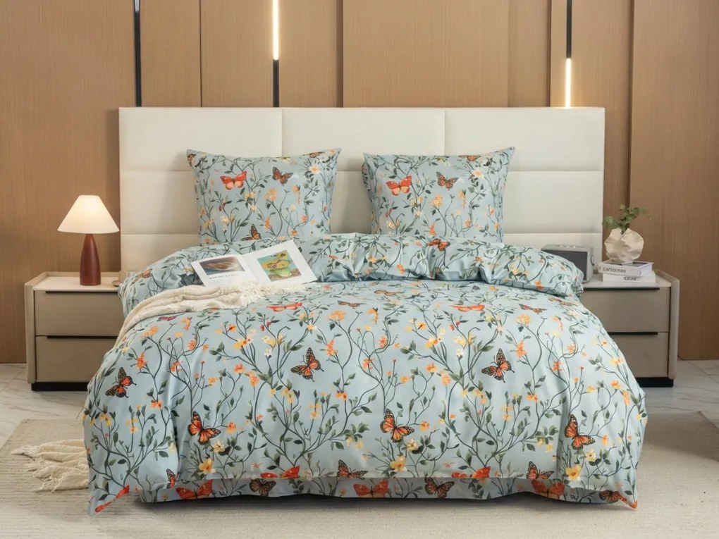 Lenjerie de pat din microfibra MONARCH WINGS albastru deschis Dimensiune lenjerie de pat: 70 x 90 cm | 140 x 220 cm