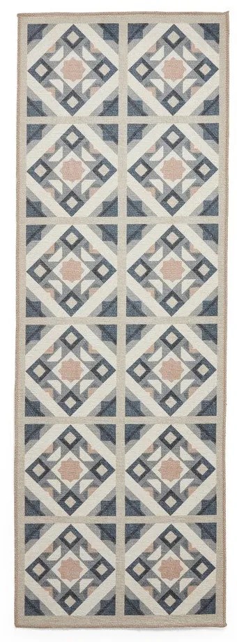 Covor tip traversă gri-crem lavabil 76x230 cm Victoria Orange – Think Rugs