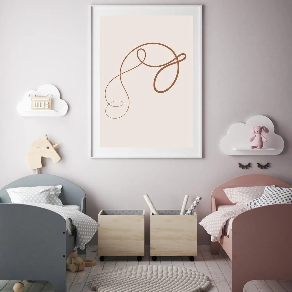 Poster - Abstracție cu linii (A4)