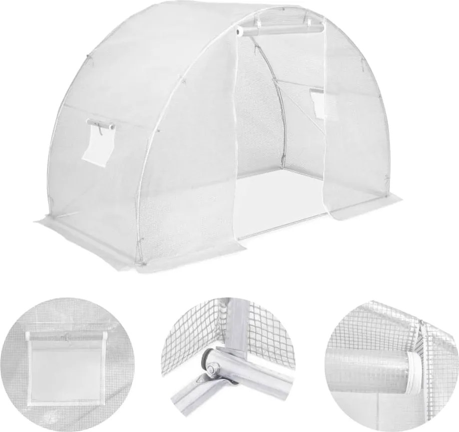 vidaXL Seră, 4,5 m², 300 x 150 x 200 cm