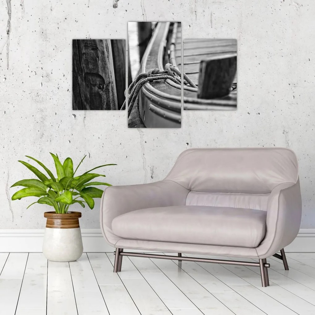 Tablou - O barcă legată (90x60 cm)