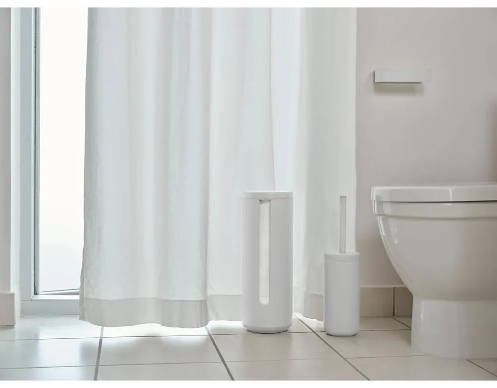 Suport pentru hârtie igienică alb din metal Ume – Zone