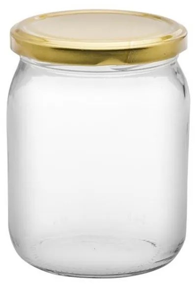 Set de 6 borcane de conservare cu capac, 540 ml