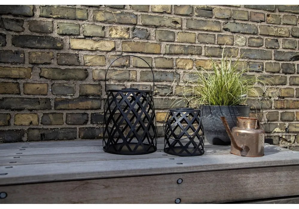 Felinar cu LED Star Trading Calabria, înălțime 28 cm, negru