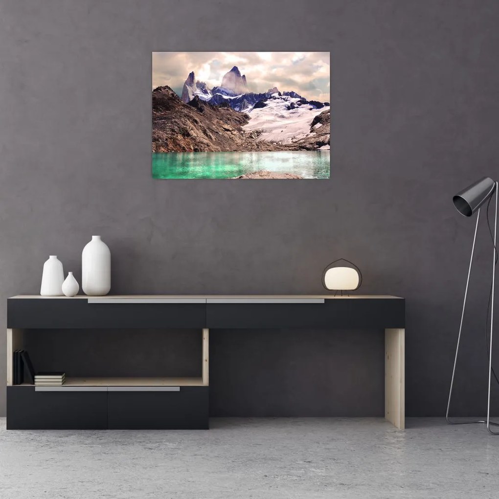 Tablou cu lac montan (70x50 cm)