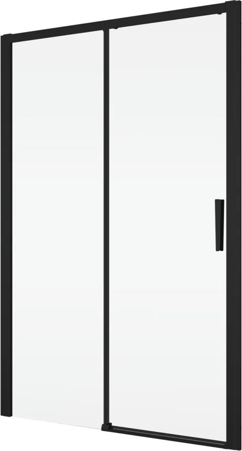 Usa dus glisanta 130 cm, grosime sticla 6 mm, tratament anticalcar, profil negru mat, Ronal Divera 1300 mm