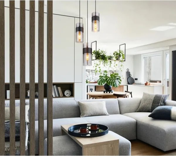 Lustră pe cablu Globo 15718-3 SCARFINA 3xE27/60W/230V