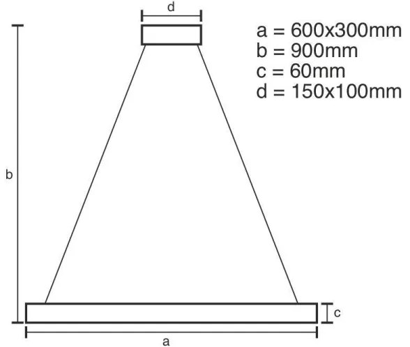 Lustră LED dimabilă pe cablu LED/80W/230V 3000-6500K + telecomandă