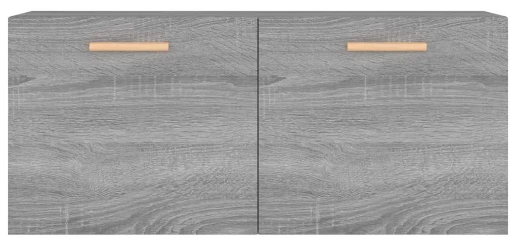 Dulap de perete, gri sonoma, 80x35x36,5 cm, lemn compozit sonoma gri, 1