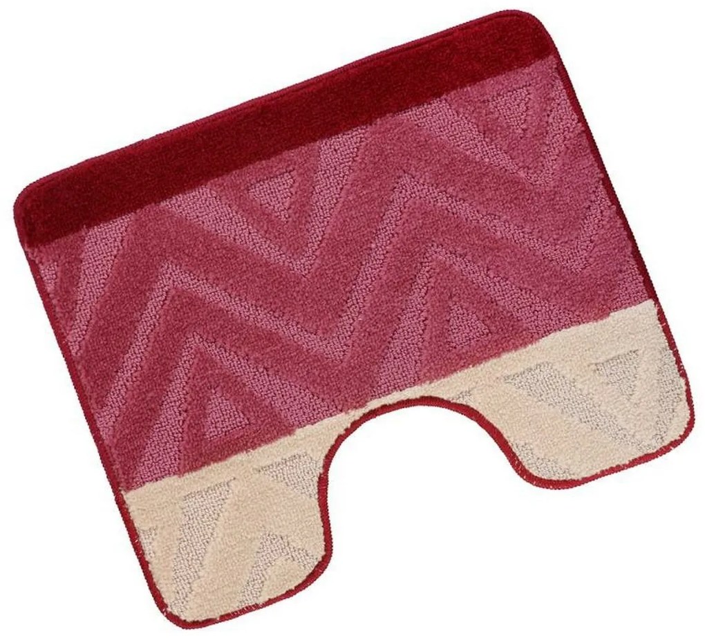 Bellatex Covor de baie Bany cu Chevron burgundy,60 x 50 cm