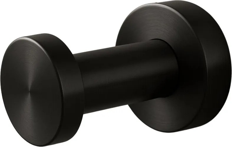 Cuier simplu rotund Balneo Qube negru mat